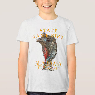 T-shirt En Tri-matière Territoire de l'Alabama Jeu Oiseau sauvage Turquie