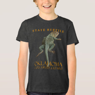 T-shirt En Tri-matière Territoire de l'Oklahoma Reptile Le Lézard à Colli