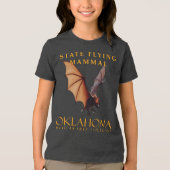 T-shirt En Tri-matière Territoire de l'Oklahoma Volant Mammifère La chauv (Recto)