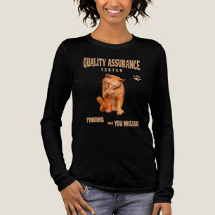 T-shirt En Tri-matière Testeur QA Humour de chat