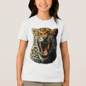 T-shirt En Tri-matière Tête d'attaque du léopard (Recto)