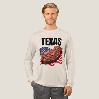 T-shirt En Tri-matière Texas Hommes Bella+Canvas long manches