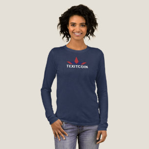 T-shirt En Tri-matière Texitcoin Femme Bella+Canvas Tri-mixend Long
