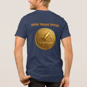 T-shirt En Tri-matière TexitCoin Gold Coin Back And Armadillo Front (Verso)