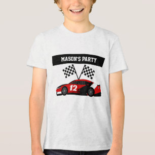 T-shirt En Tri-matière Texte et numéro du véhicule de course