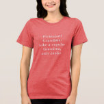 T-shirt En Tri-matière Texte Personnalisé Drôle Grand-mère Pickleball<br><div class="desc">Voici la chemise de jeu de Grandma Pickleball Custom Text Funny ! Conçu spécialement pour les mamans les plus cool qui aiment jouer au pickleball. Ce t-shirt amusant et unique est le cadeau idéal pour votre joueur de volley-ball de grand-mère préféré. Avec une option de texte personnalisée, vous pouvez la...</div>