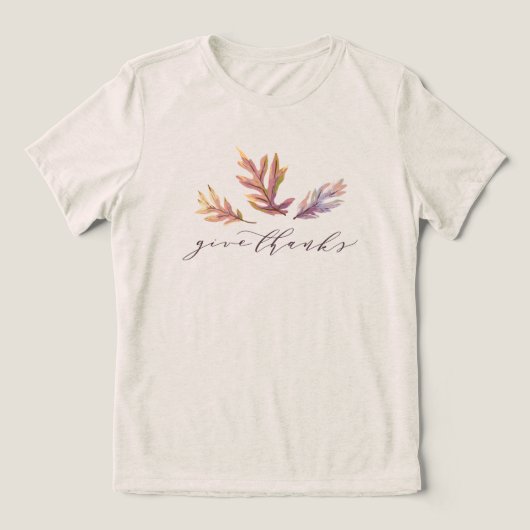 T-shirt En Tri-matière Thanksgiving grâces automne feuilles élégantes (Design Recto)