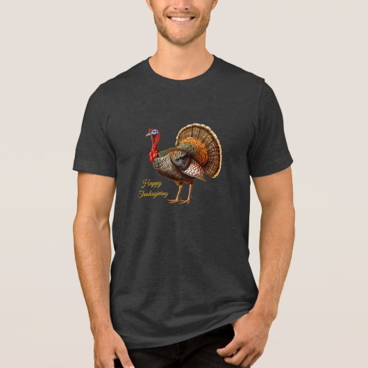 T-shirt En Tri-matière Thanksgiving Turquie T-shirt Tri-Bl homme (Recto)
