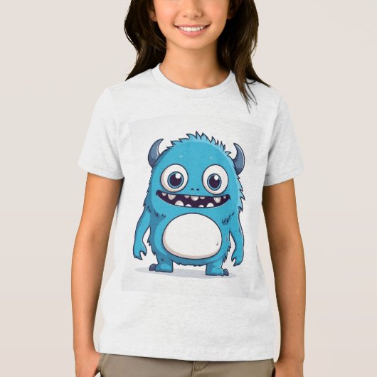 T-shirt En Tri-matière The Blue Monster protecting you (Recto)