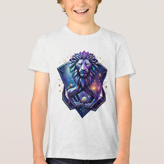 T-shirt En Tri-matière The Cosmic Geometric Lion (Recto)