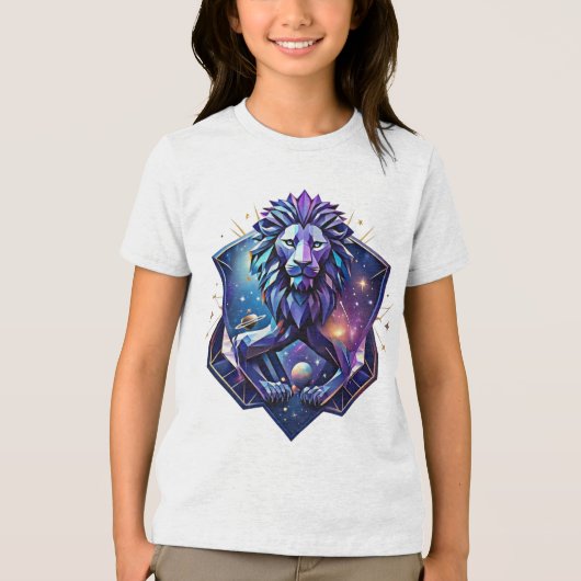 T-shirt En Tri-matière The Cosmic Geometric Lion (Recto)