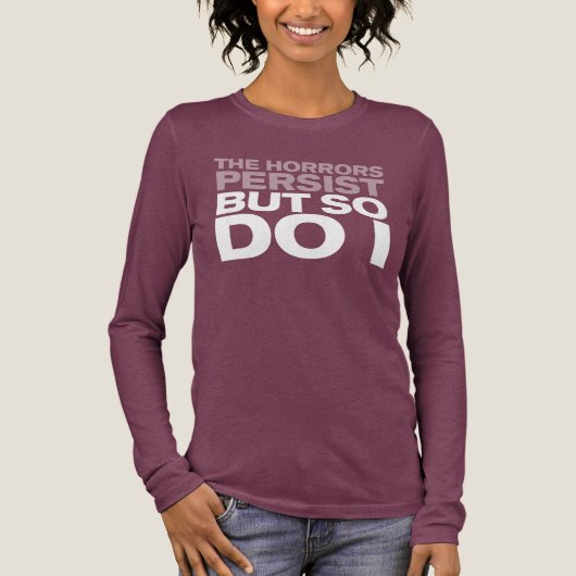 T-shirt En Tri-matière "The Horrors Persist" (Recto)