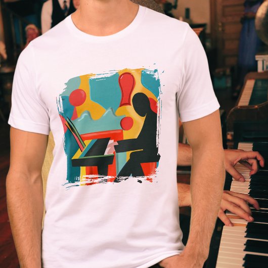 T-shirt En Tri-matière The Pianist - Original Oil Painting 