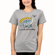 The Ride Bestie T-Shirt, Funny Dinosaur Tee
