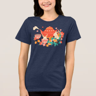 T-shirt En Tri-matière Théière et lapins de la fête de la mi-automne Chus