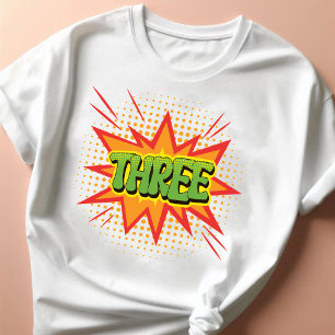 T-shirt En Tri-matière Thème de bande dessinée 3ème Joyeux anniversaire F