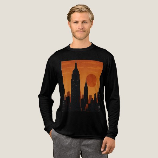 T-shirt En Tri-matière Thème de la ville de New York (Recto complet)