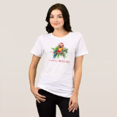 T-shirt En Tri-matière Thème de Noël Tropical Merci Retro Texte (Recto plein)