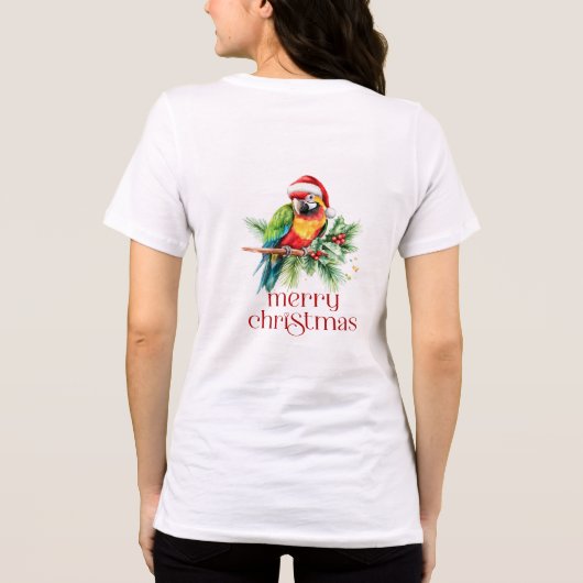 T-shirt En Tri-matière Thème de Noël Tropical Merci Retro Texte (Verso)