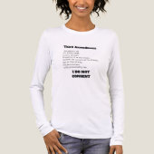 T-shirt En Tri-matière Third Amendment Constitution Protest Consent (Recto)