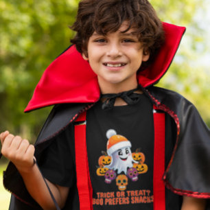 T-shirt En Tri-matière Tic ou Treat Boo personnalisées Drôle Halloween
