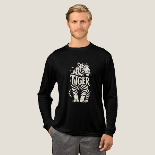 T-shirt En Tri-matière Tiger tri blend shirt  (Recto complet)