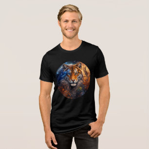 T-shirt En Tri-matière Tigre céleste – Art fantastique jour et nuit