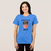 T-shirt En Tri-matière Tim Walz Casquette Camo (Recto plein)