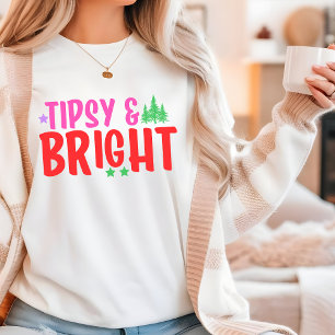 T-shirt En Tri-matière Tipsy & Bright Fun Modern Christmas