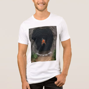 T-shirt En Tri-matière Toile d'araignée cybernétique "Pris dans la grille