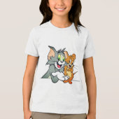 T-shirt En Tri-matière Tom et Jerry chemise pour enfants (Recto)