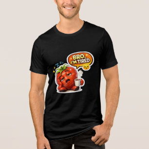 T-shirt En Tri-matière Tomate Fatigué Drôle Frère Je Suis Fatigué Mignon