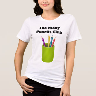 T-shirt En Tri-matière Too Many Pencils Club Tri-Blend Shirt 