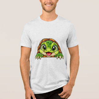 T-shirt En Tri-matière Tortue Adorable Peekaboo