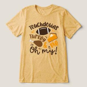 T-shirt En Tri-matière Touchdowns Turquie & tarte Oh, mon