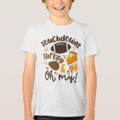 T-shirt En Tri-matière Touchdowns Turquie & tarte | Oh, mon (Recto)