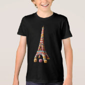 T-shirt En Tri-matière Tour Eiffel de Macaron (Recto)