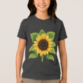 T-shirt En Tri-matière Tournesol & Soleil - Symbole de l'optimisme et de (Recto)