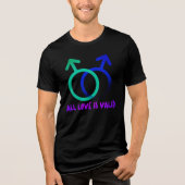 T-shirt En Tri-matière Tout Amour Est Un Symbole Mars Valide (Recto)