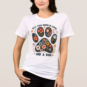 T-shirt En Tri-matière Tout ce dont vous avez besoin est l'amour et un T-
