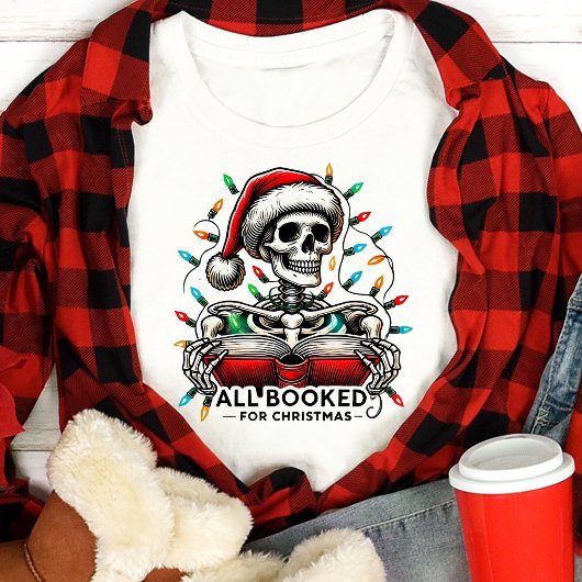 T-shirt En Tri-matière Toutes Réservées pour Noël Skeleton Holiday Vibes