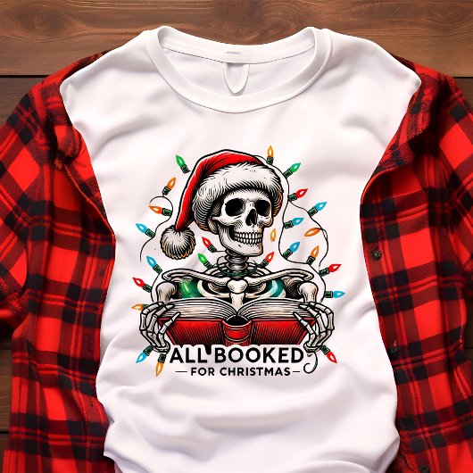 T-shirt En Tri-matière Toutes Réservées pour Noël Skeleton Holiday Vibes