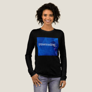 T-shirt En Tri-matière Traitement en arrière-plan bleu