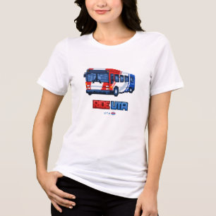 T-shirt En Tri-matière Trajet 8 bits du bus UTA