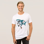 T-shirt En Tri-matière Tralalero Tralala SkeleBoo Halloween Design Homme (Recto plein)