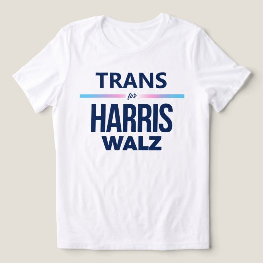 T-shirt En Tri-matière Trans pour Harris Walz (Design Recto)
