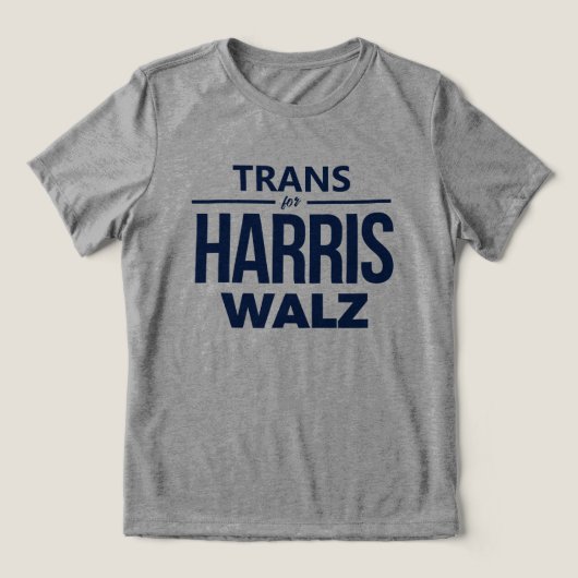 T-shirt En Tri-matière Trans pour Harris Walz (Design Recto)