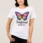 T-shirt En Tri-matière Transformée par la Chemise papillon d'amour de Die (Recto)