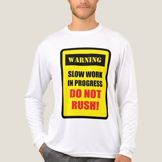 T-shirt En Tri-matière Travail Lent en Progrès (Recto)