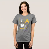 T-shirt En Tri-matière Travaillez dur et restez humble (Recto plein)